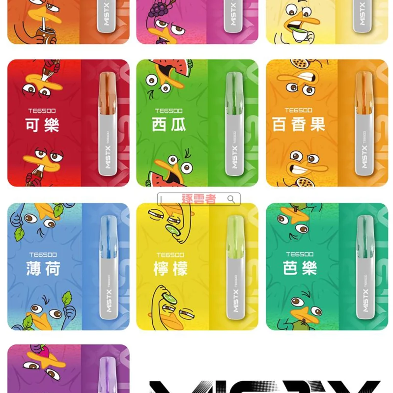 MISTX 鴨嘴獸 TE6500 一次性電子煙 6500口 | 陶瓷芯升級 趣味外型